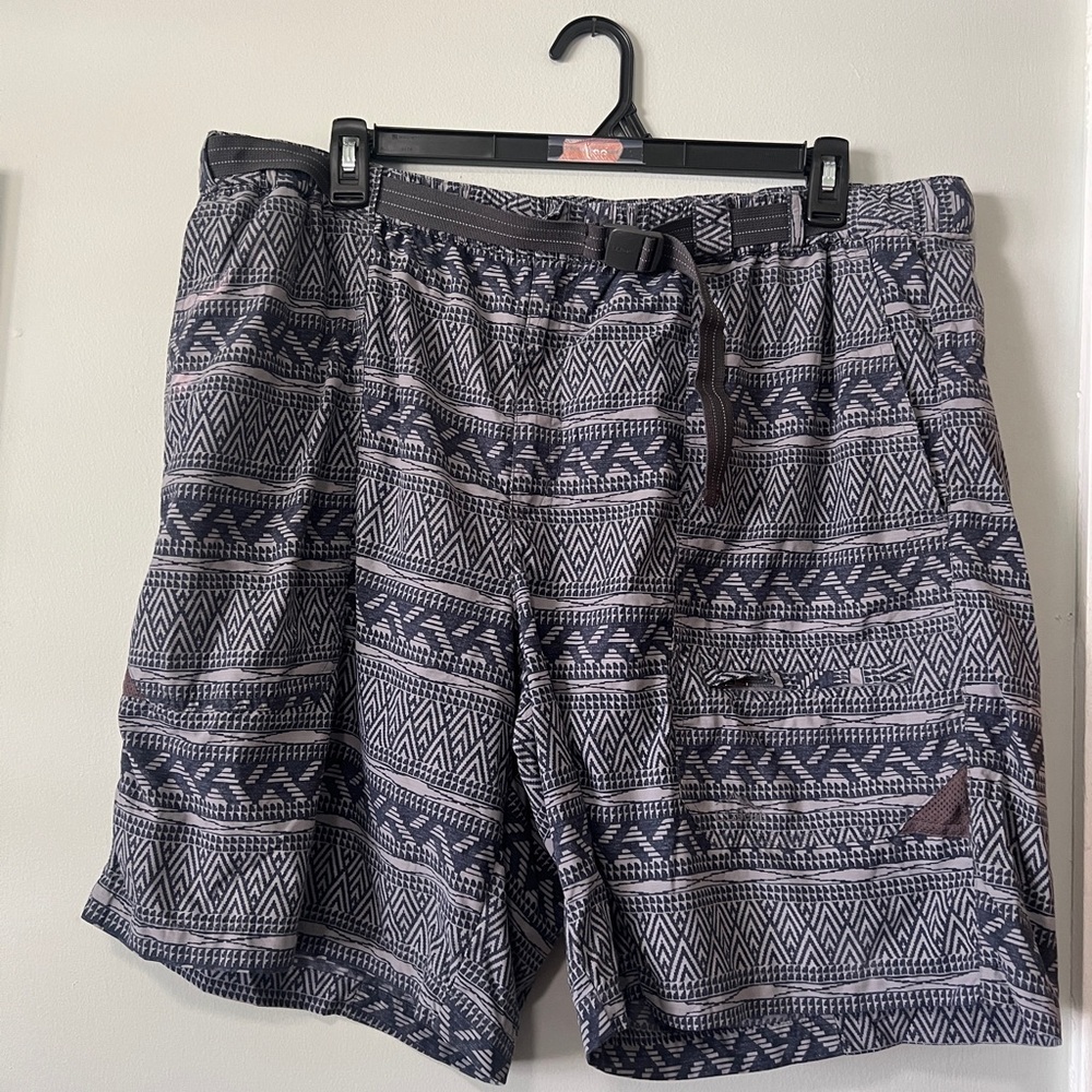 L.L‎ Bean Swim Trunks Geometry Pattern Pockets Men XXL
